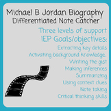Biography Video Note Catcher: Michael B Jordan