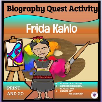 Preview of Biography Webquest Activity ~ Frida Kahlo