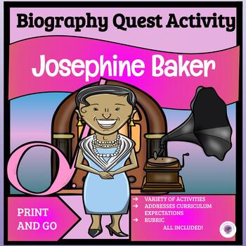 Preview of Biography Webquest Activity - Josephine Baker