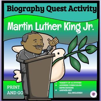 Preview of Biography Webquest Activity ~ Martin Luther King Jr.