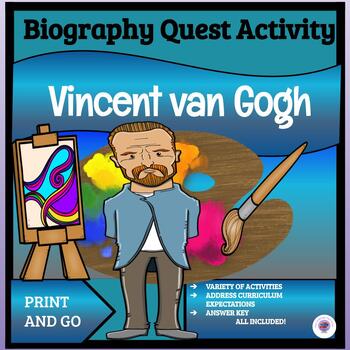 Preview of Biography Webquest Activity ~ Vincent van Gogh