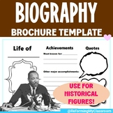 Biography Writing Brochure Template -Women’s History Month