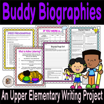 Preview of Biography Writing Lessons | Classroom Community Activities