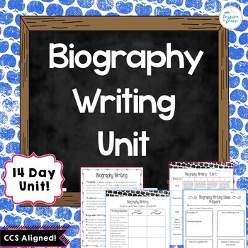 Preview of Biography Writing Distance Learning-Printable and Digital Version