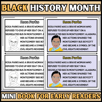 Preview of Biography of Black History Heroes  for early readers. | black history month