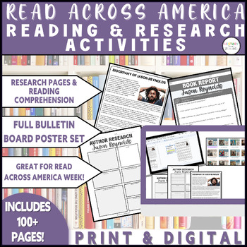 Preview of Read Across America Week Activities | Reading Comp & Writing- Print & Digital