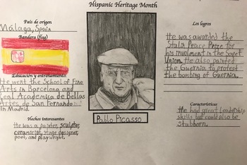 Preview of Biography of a Famous Hispanic (Hispanic Heritage Month Activity)