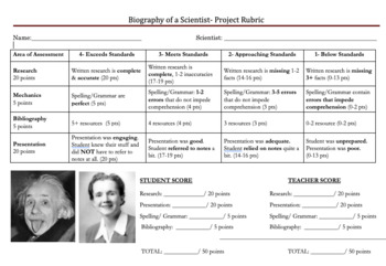 biography in science project