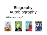 Biography or Autobiography: What Are They?