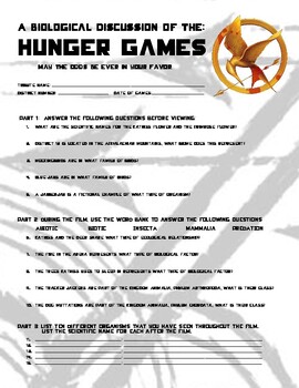 The Hunger Games Science Teaching Resources | TPT