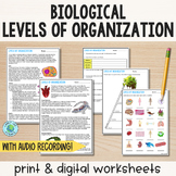 Biological Levels of Organization - Reading Comprehension 
