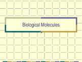 Biological Molecules Powerpoint and Note Chart