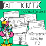 Biological Science Exit Tickets | F-2 | Australian Curricu