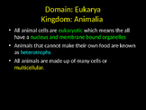 Biology: Animals, Invertebrates, & Vertebrates PowerPoint!