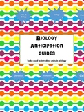 Biology Anticipation Worksheets