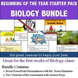 Biology Beginning of Year Starter Bundle - Five 90min Lessons