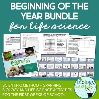 Preview of First Week of School Biology Beginning of the Year Bundle