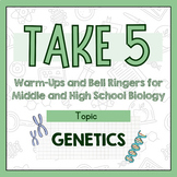 Biology Bell Ringers/Daily Warm-Ups- Genetics