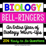 Biology Bell Ringers / Warm Up Questions - FULL YEAR BUNDLE