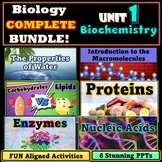 Biology Biochemistry Unit Complete Curriculum Resource BUNDLE