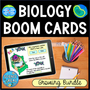 Preview of Biology Boom Cards - Growing Discount Boom Cards Bundle