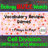Mitosis Meiosis  - Biology Science Vocabulary Activities & Games