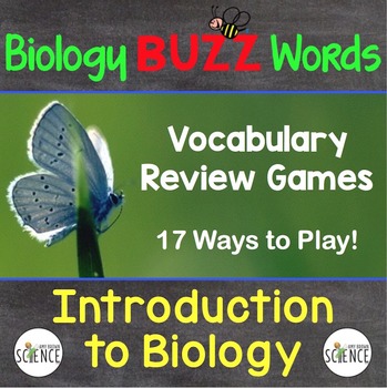 Biology Buzz Words: Introduction to Biology Vocabulary Games