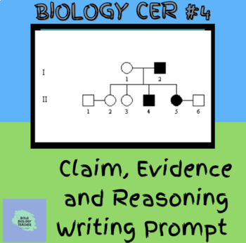 Preview of Biology: C.E.R. Writing Prompt #4- genetics pedigree