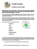 Biology Cell Unit Project - Designing a "Cell Parts" Order