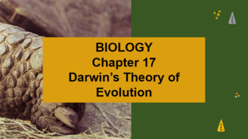 Preview of Biology Ch 17 Darwin's Theory of Evolution MS Word Guided Notes & Ppt