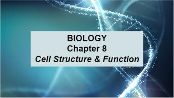 Preview of Biology Ch 8 Cell Structure & Function Google Doc Guided Notes & Slides