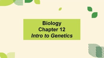 Preview of Biology Ch. 12 Intro to Genetics MS Word Guided Notes & PowerPoints