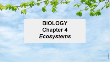 Preview of Biology Chapter 4 Ecosystems Google Docs Guided Notes & Slides