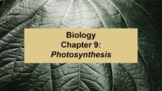 Biology Chapter 9: Photosynthesis MS Word Guided Notes and