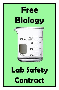 Preview of Lab Safety Contract - Biology & Chemistry