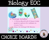 Preview of Biology Choice Boards (EOY)- Biology EOC Review