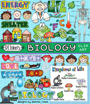 Preview of Biology Clip Art for Kids and Life Science