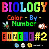 Biology Color By Number Bundle #2 - Water Macromolecules E