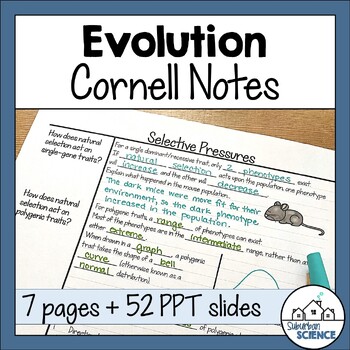 Preview of Biology Cornell Notes- Charles Darwin, Natural Selection, Evolution