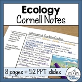 Biology Cornell Notes- Ecology, Food Webs, Trophic Levels,
