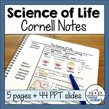 Biology Cornell Notes - Scientific Method, Characteristics of Living Things