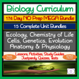 Biology Full Year Curriculum: Complete NO PREP MEGA Bundle