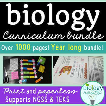 Preview of Biology Curriculum Full Year Bundle