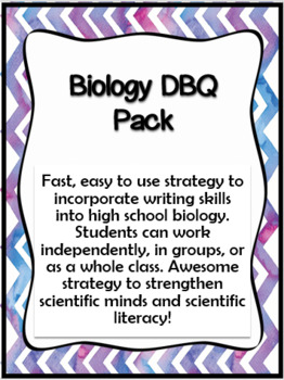 Preview of Biology DBQ Pack