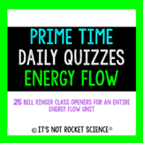 Biology Daily Bell Ringers/Exit Slips - Energy Flow