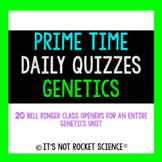 Biology Daily Bell Ringers/Exit Slips - Genetics