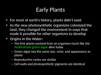 Preview of Biology: Different Types of Plants PowerPoint!