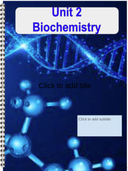 Preview of Biology Digital Notebook:  Unit 2-Chemistry of Life
