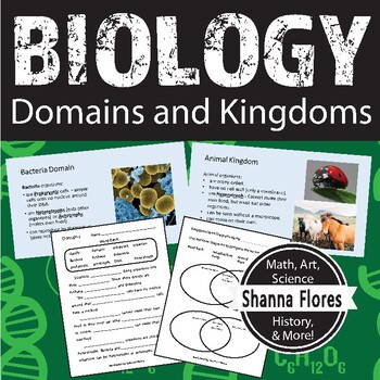 Preview of Biology: Domains & Kingdoms: Classify Living Organism; 3rd 4th 5th & 6th grade