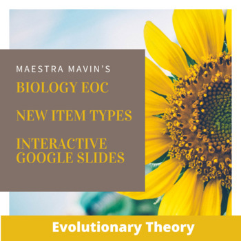 Preview of Biology EOC New Question Types Interactive Slides Evolutionary Theory